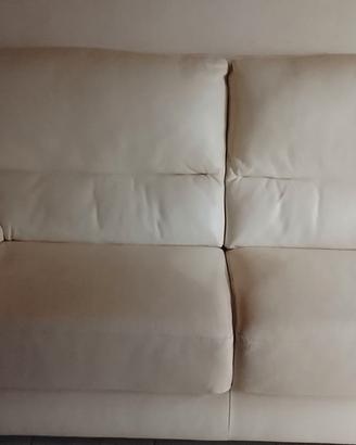 Divano pelle bianco Poltrone Sofà e sedie 04