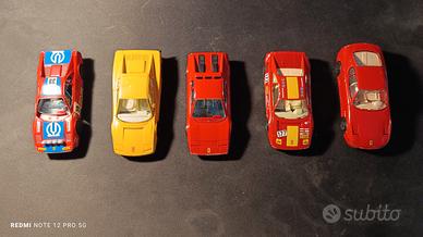 5 Modellini Ferrari Bburago 1/43 - Storici e da C