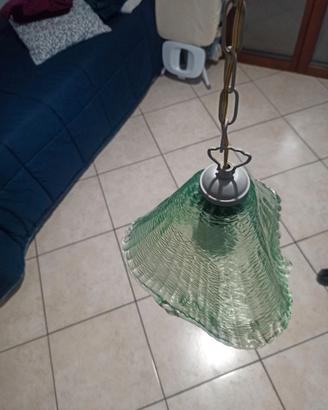 Lampadario verde