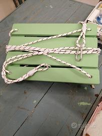 altalena legno artigianale 