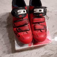 scarpe ciclismo, sisi MTB trace rosse, tg 41