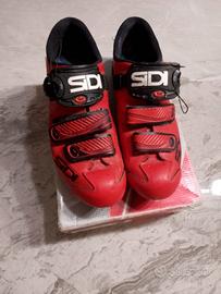 scarpe ciclismo, sisi MTB trace rosse, tg 41