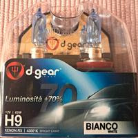 4 Alogene H9 Hyper White 4300K D-GEAR luce + 70%