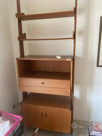 Scaffale libreria svedese anni 70