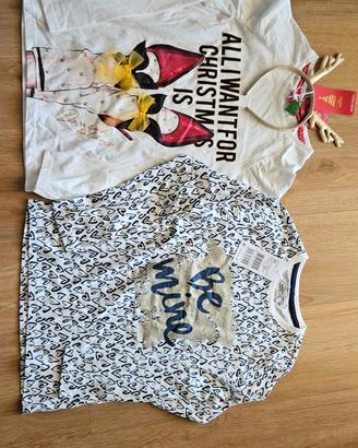 Set n. 3 tshirt nuove + cerchietto 8/9 anni
Nuove 