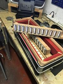 Fisarmonica Verde 120 bassi 3/5  cassotto