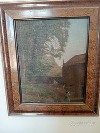 Quadro a olio su tela