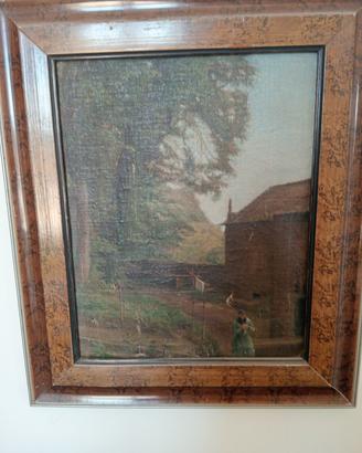 Quadro a olio su tela