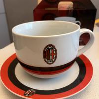 Ac Milan- Tazza colazione con piatto