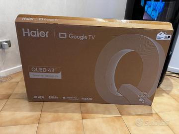 TV HAIER H43Q80FUX QLED 4K GOOGLE NEW GAR. 2 ANNI