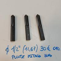 Punte metallo duro - trapano - Fresatrice - torni 