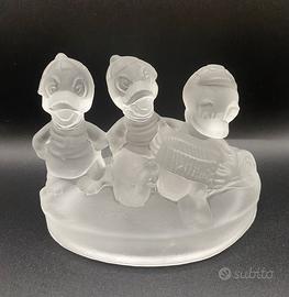 Statuette Disney vintage da collezione in vetro