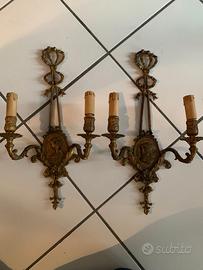 2 APPLIQUE IN BRONZO