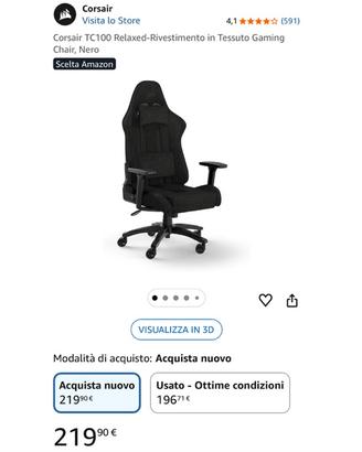 Sedia gaming corsair