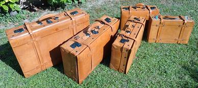 Valigie vintage cult per vetrine e auto storiche