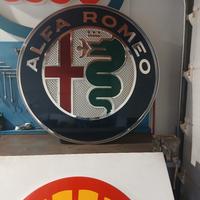 insegna alfaromeo vintage luminosa 