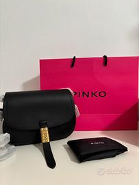 Borsa PINKO Saddle Mini in pelle nera