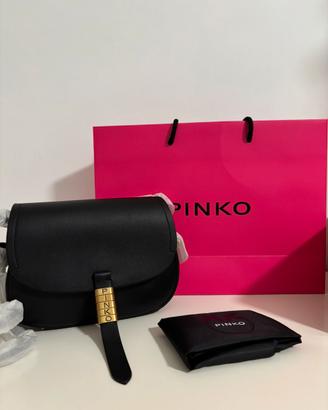 Borsa PINKO Saddle Mini in pelle nera