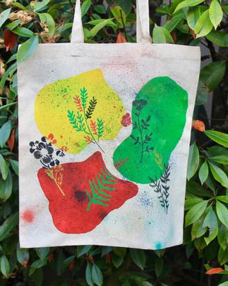 Shopper "Trio Astratto" - Dipinta a mano