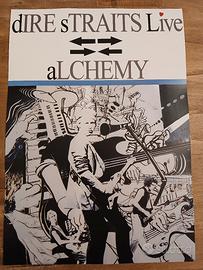 poster Dire Straits Wallart Musica Anni 70 80 90 