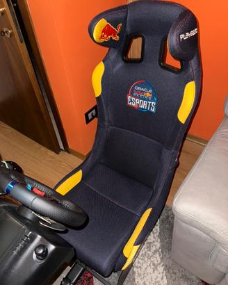 Postazione rally wrc play seat della red bull