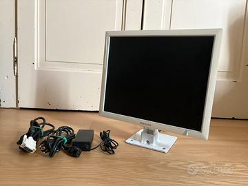 Monitor bianco Samsung 17” con base artigianale