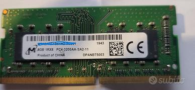 Banco sodimm DDR4 8GB PC3200