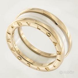 Anello Bulgari Bzero1 Originale oro e ceramica