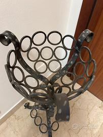 Porta vaso in ferro battuto