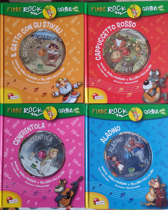 Libri fiabe con CD "fiabe rock"