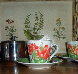 Servizio sei tazzine caffè in porcellana