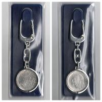 (DANTE)PORTACHIAVI CON 500 LIRE ARGENTO