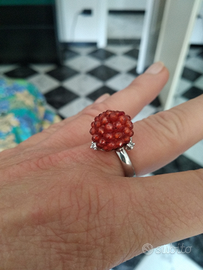 Anello argento e Svarovski Stroili