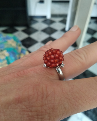 Anello argento e Svarovski Stroili