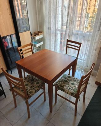Tavolo cucina allungabile 80x80-140
