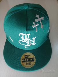 Cappellino Snapback Verde Street Style con Ricami 