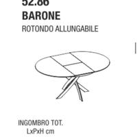 Tavolo barone bontempi