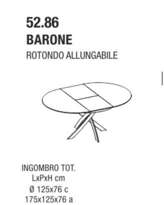 Tavolo barone bontempi