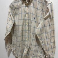 RALPH LAUREN camicia uomo M beige quadri