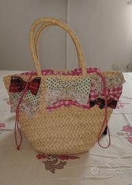 Secchiello paglia Carpisa+borsa omaggio