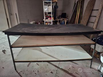 tavolo bancone con struttura  metallo 108x82 h100 