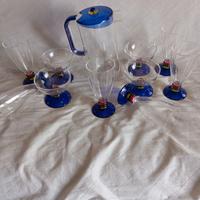 Caraffa x bibite+ 6 bicchieri+ 4 coppette