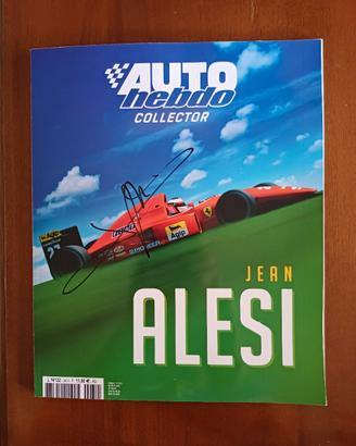 Jean Alesi  Auto Hebdo Collector F1 autografo 