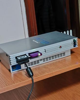PS2 fat con Memory card e chiavetta USB giochi ecc