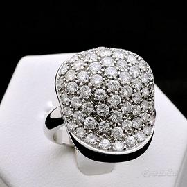 ANELLO BUBBLE IN ORO BIANCO 18 KT BRILLANTI 1.82CT