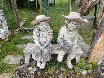 STATUE DA GIARDINO IN PIETRA/CEMENTO