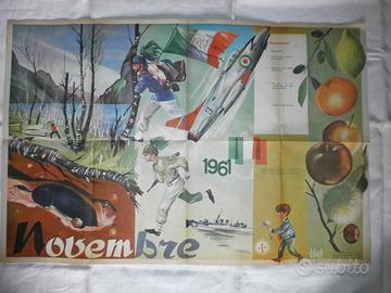 ITALIA '61 : Grande POSTER Scolastico - Cm.86 x 57