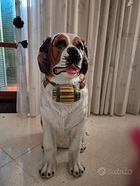 Raro San Bernardo Ceramica - 82 cm - vintage