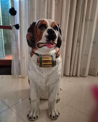 Raro San Bernardo Ceramica - 82 cm - vintage