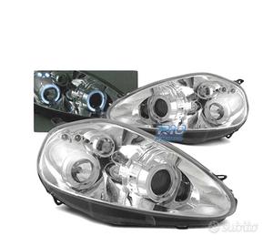 FARI OCCHI ANGEL FIAT GRANDE PUNTO 05-08 CROMATI